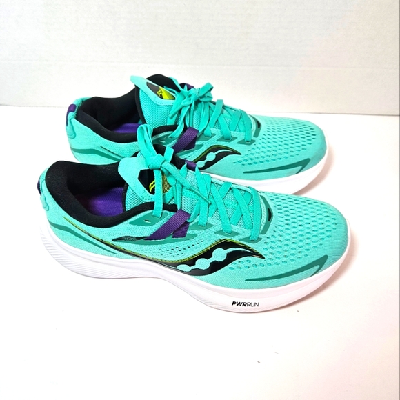 Saucony PWC Run Ride Fifteen Women's 9 Mint/Acid - Picture 10 of 14